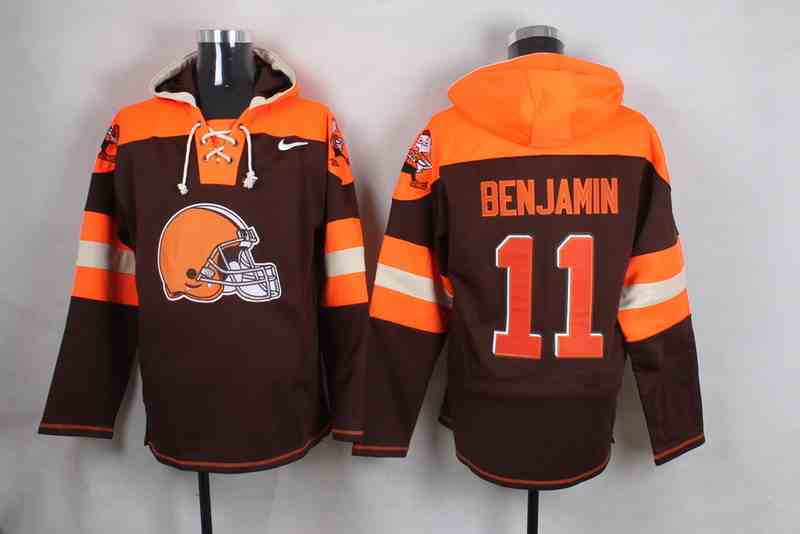 Nike Browns 11 BENJAMIN  Brown Hooded Jersey