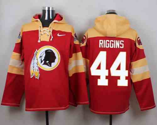 Nike Redskins 44 John Riggins Red Hooded Jersey