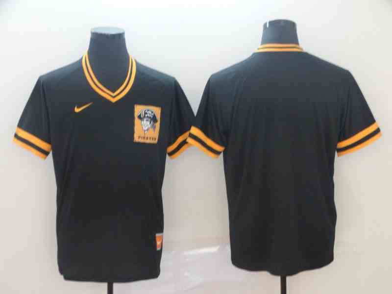 Pirates Blank Black Throwback Jersey