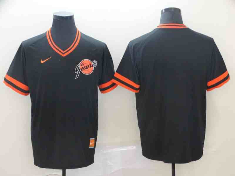 Giants Blank Black Throwback Jersey