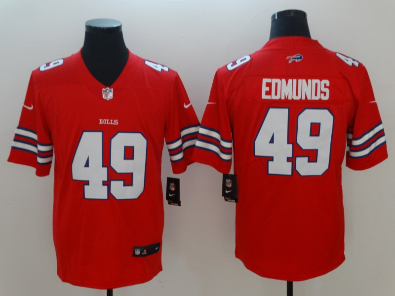 Nike Bills 49 Tremaine Edmunds Red Youth Vapor Untouchable Limited Jersey