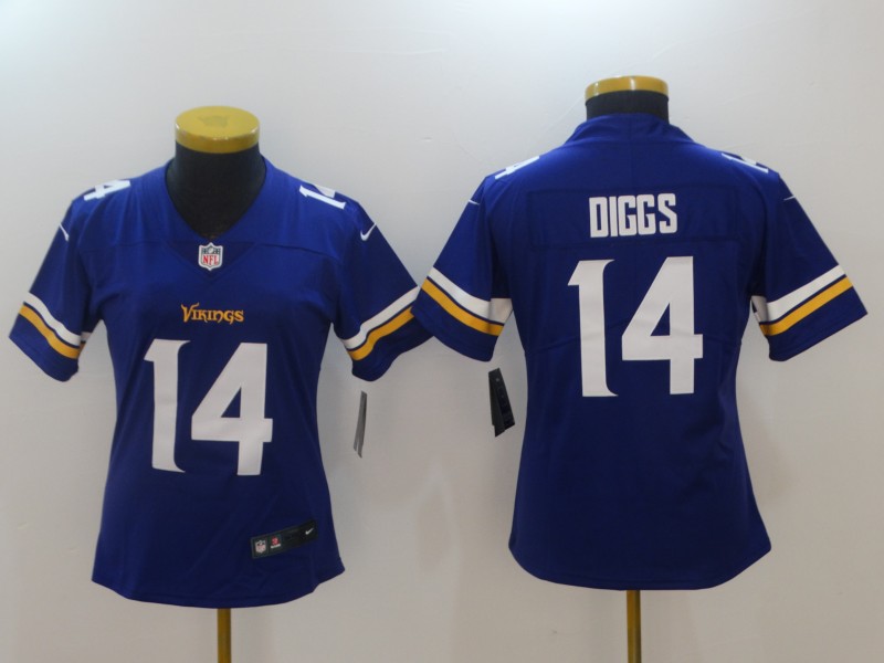 Nike Vikings 14 Stefon Diggs Purple Women Vapor Untouchable Player Limited Jersey