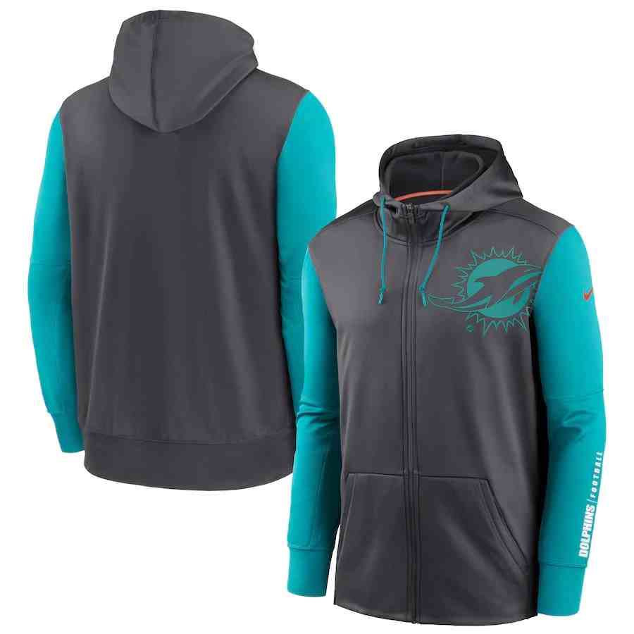 Nike Minnesota Vikings BlackPurple Fan Gear Mascot Performance Full-Zip Hoodie