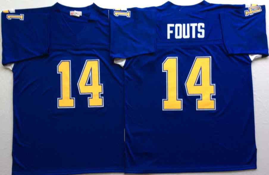 Men's Los Angeles Chargers #14 Dan Fouts Throwback Blue Jersey
