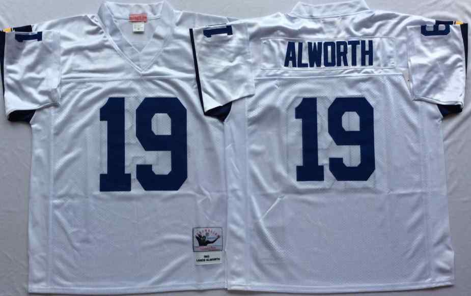 Men's Los Angeles Chargers #19 Lance Alworth Throwback White Jersey
