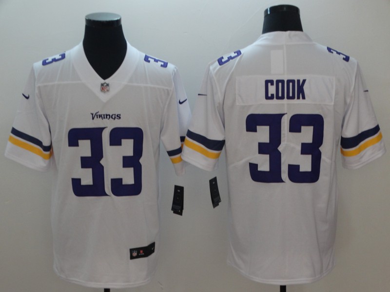 Nike Vikings 33 Dalvin Cook White Men's Stitched NFL Vapor Untouchable Limited Jersey