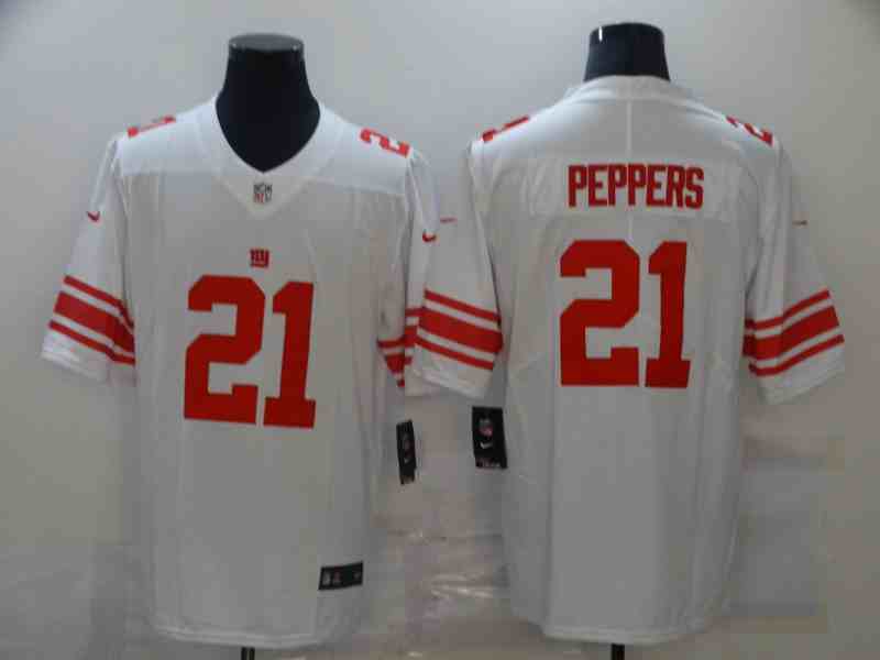 Nike Giants 21 PEPPERS White Men's Stitched NFL Vapor Untouchable Limited Jersey