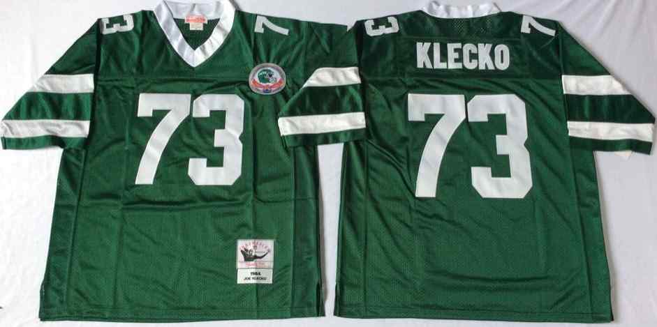 Men's New York Jets #73 Joe Klecko 1984 Throwback Green Jersey