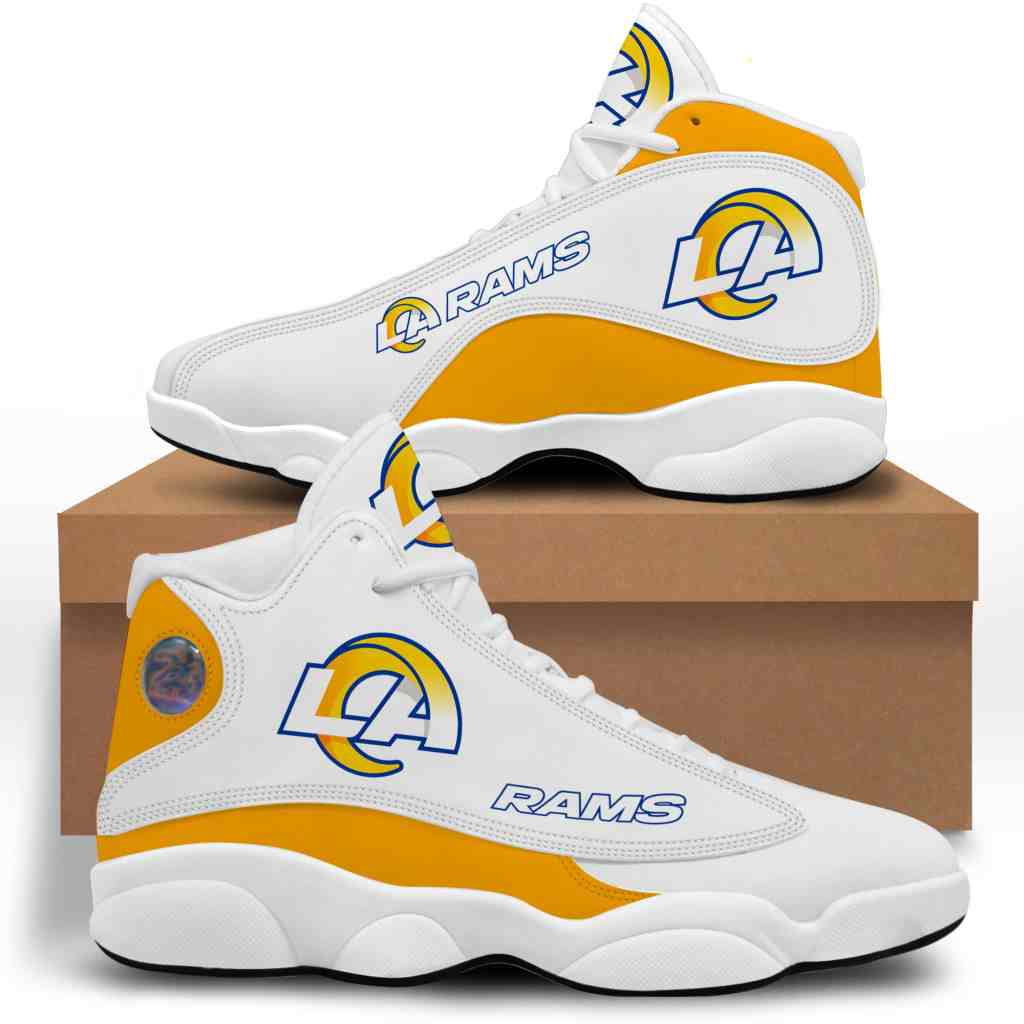 NFL Customized  shoes Los Angeles Rams Limited Edition JD13 Sneakers 003