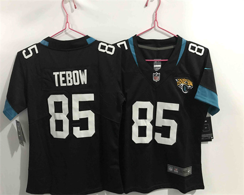 Women Nike Jaguars 85 Tim Tebow Black 2021 NFL Draft Vapor Untouchable Limited Jersey