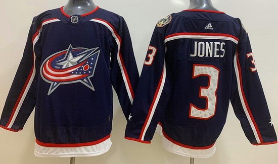 Men's Columbus Blue Jackets #3 Seth Jones Navy Jersey