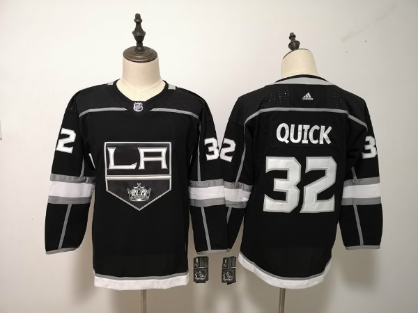 Kings 32 Jonathan Quick Black Women Adidas Jersey