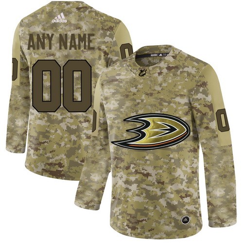 Youth Anaheim Ducks Customized Camo Fashion Authentic Jersey