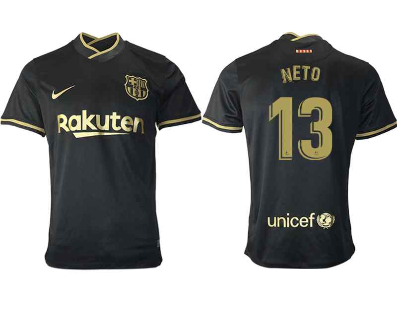 2020-21 Barcelona 13 NETO Away Thailand Soccer Jersey