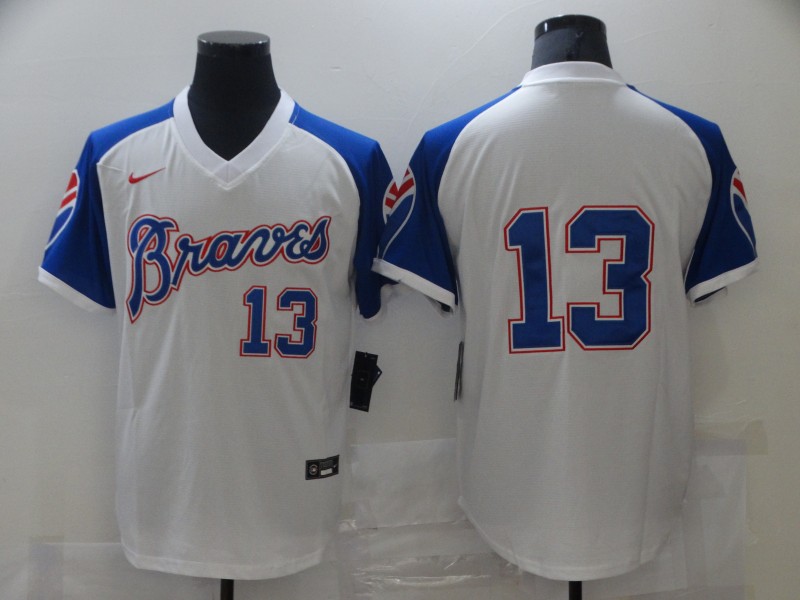 Braves 13 Ronald Acuna Jr. White Nike Turn Back The Clock Jersey