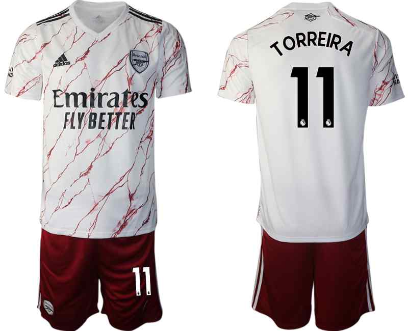 2020-21 Arsenal 11 TORREIRA Away Soccer Jersey