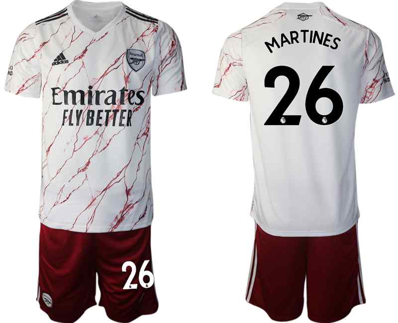 2020-21 Arsenal 26 MARTINES Away Soccer Jersey