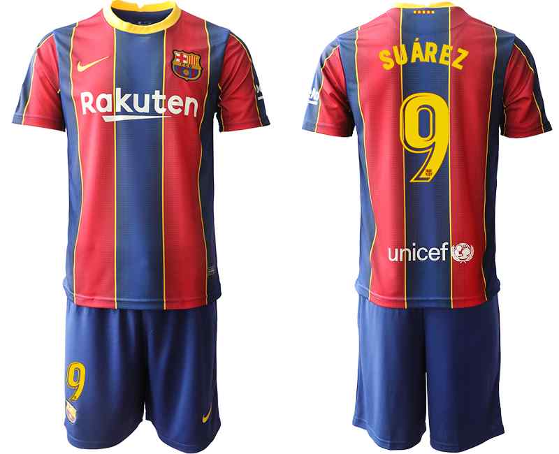 2020-21 Barcelona 9 SUAREZ Home Soccer Jersey