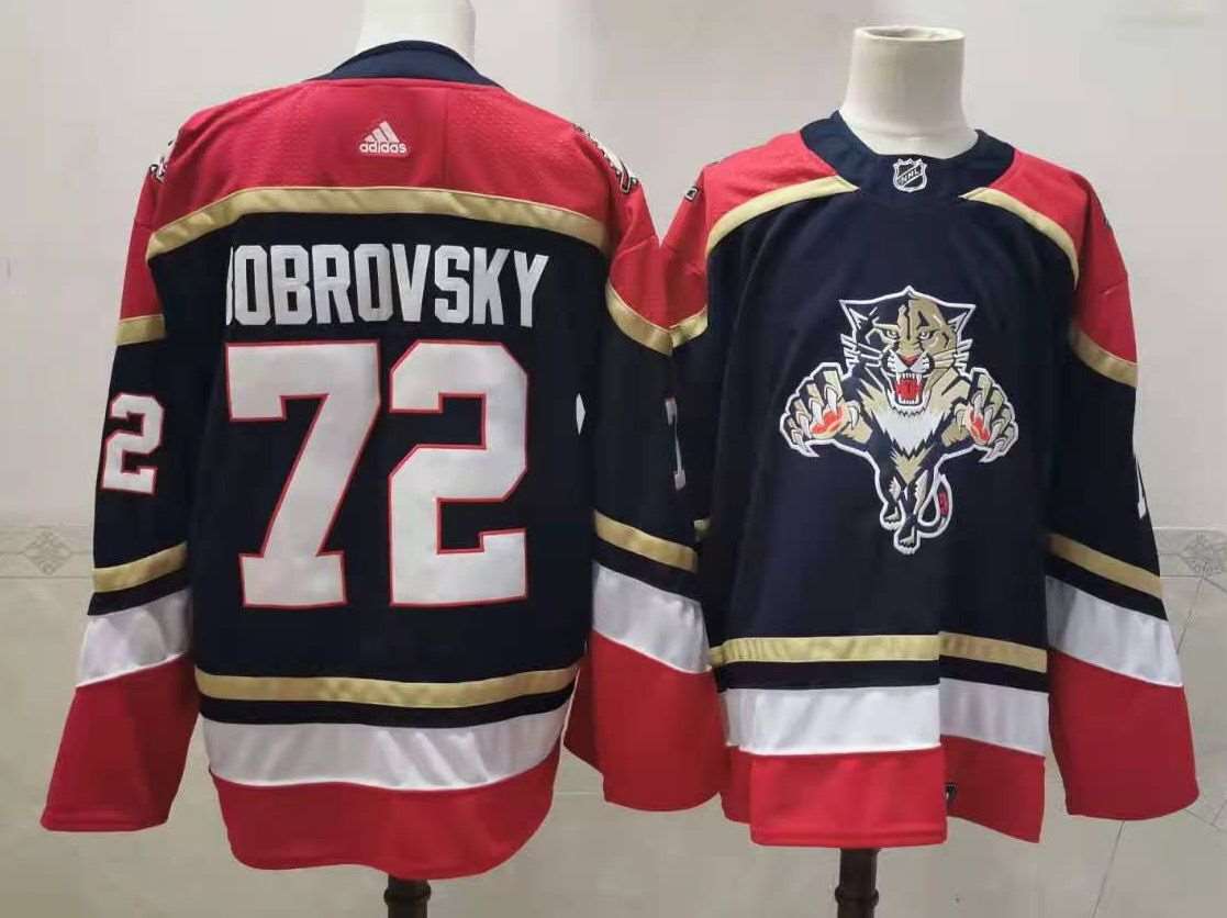 Panthers 72 Sergei Bobrovsky Black 2020-21 Reverse Retro Adidas Jersey