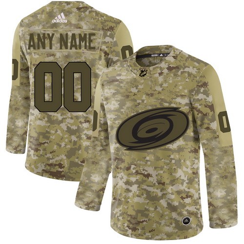 Youth Carolina Hurricanes Customized Camo Authentic Jersey
