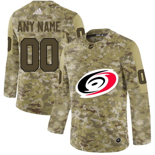 Youth Carolina Hurricanes Customized Camo Fashion Authentic Jersey