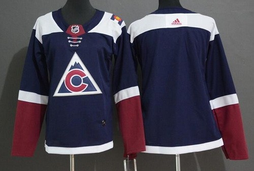 Women's Colorado Avalanche Customized Navy Alternate Authentic Jersey