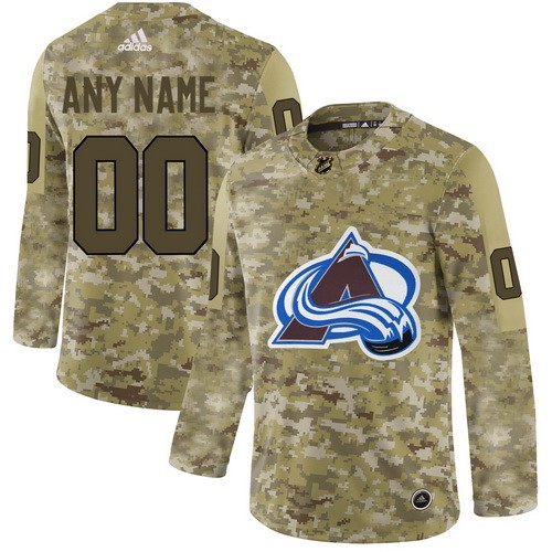 Women's Colorado Avalanche Customized Camo Fashion Authentic Jersey