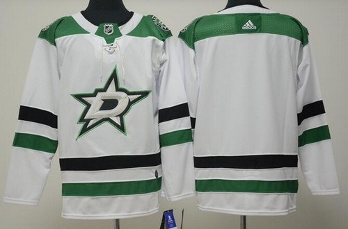 Men's Dallas Stars Customized White Authentic Jersey