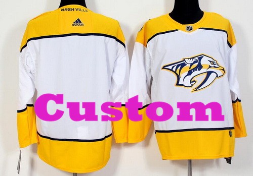 Women's Nashville Predators Customized White Authentic Jersey