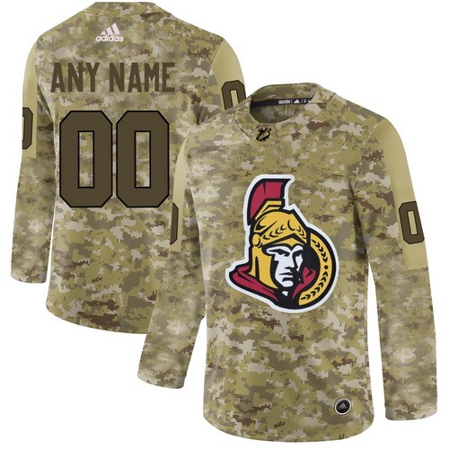 Women's Ottawa Senators Customized Camo Fashion Authentic Jersey
