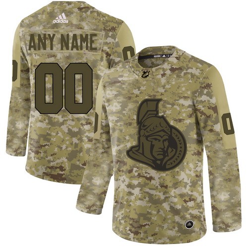 Women's Ottawa Senators Customized Camo Authentic Jersey