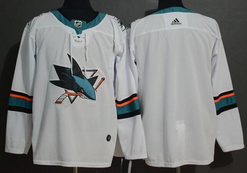 Women's San Jose Sharks Customized White Authentic Jersey