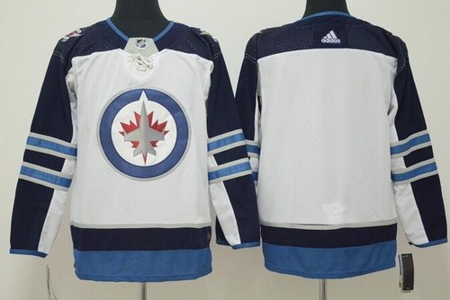 Youth Winnipeg Jets Customized White Authentic Jersey