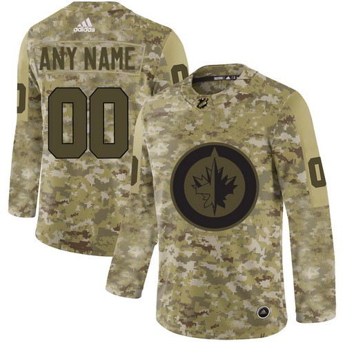 Men's Winnipeg Jets Customized Camo Authentic Jersey