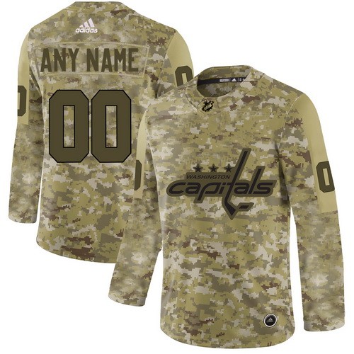 Women's Washington Capitals Customized Camo Authentic Jersey