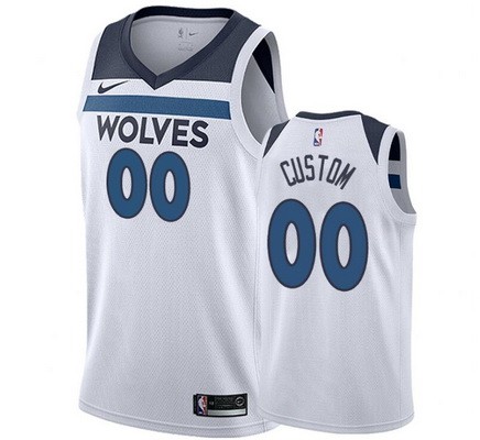 Minnesota Timberwolves Customized White Stitched Swingman Jersey