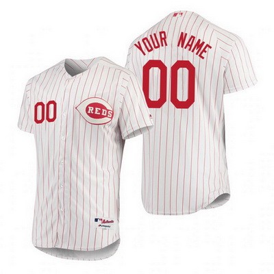 Men's Cincinnati Reds Customized White 1978 Turn Back The Clock Jersey