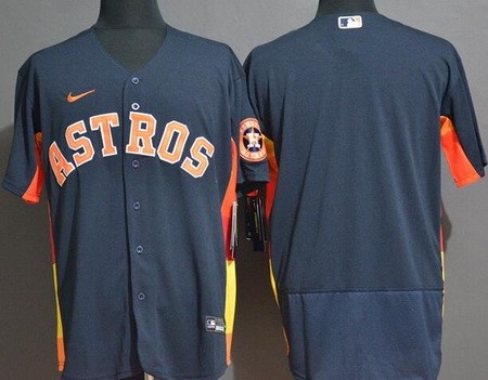 Men's Houston Astros Blank Navy FlexBase Jersey