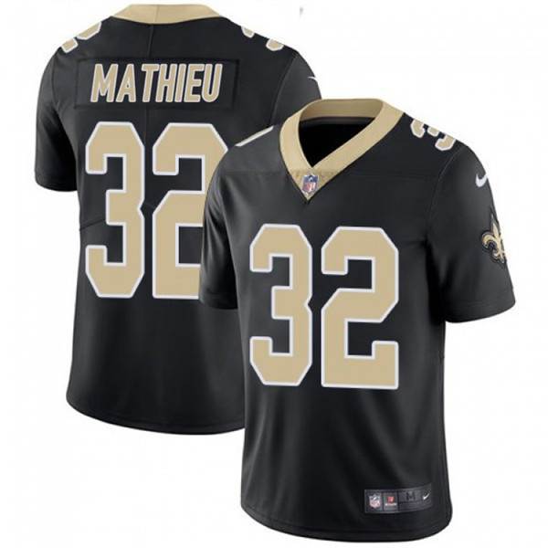 Youth New Orleans Saints 32 Tyrann Mathieu Black Vapor Limited Stitched Jersey