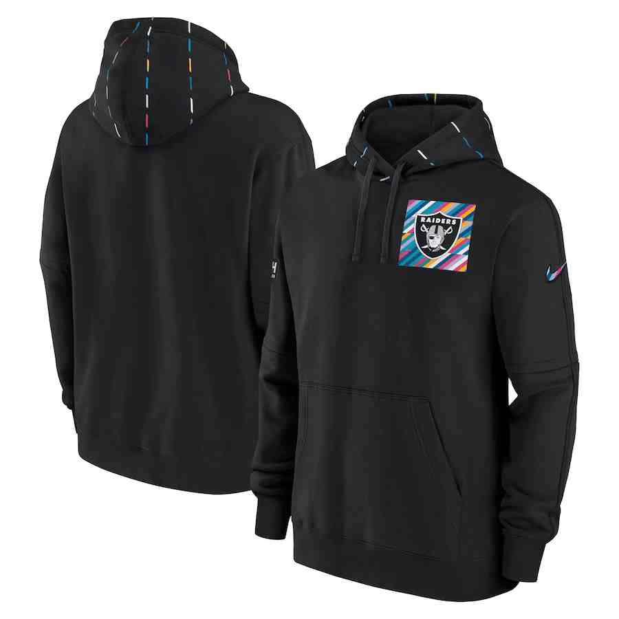 Men's Las Vegas Raiders Black 2023 Crucial Catch Club Pullover Hoodie