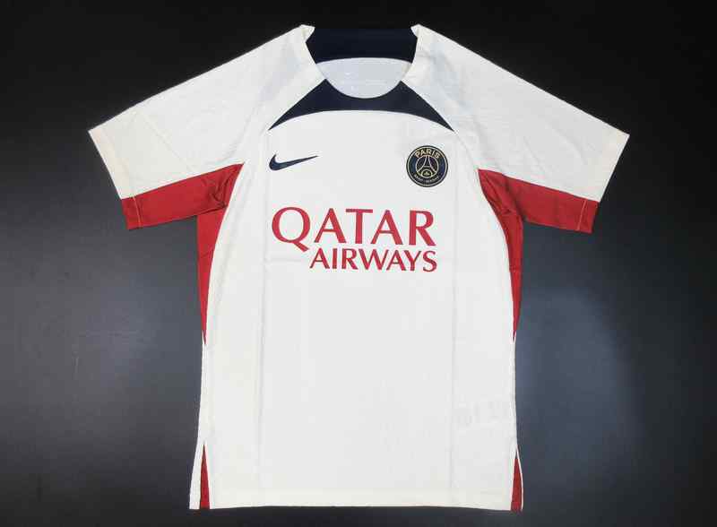 Men's 2023-24 PSG Training shirt (beige) Player version Custom  Jersey