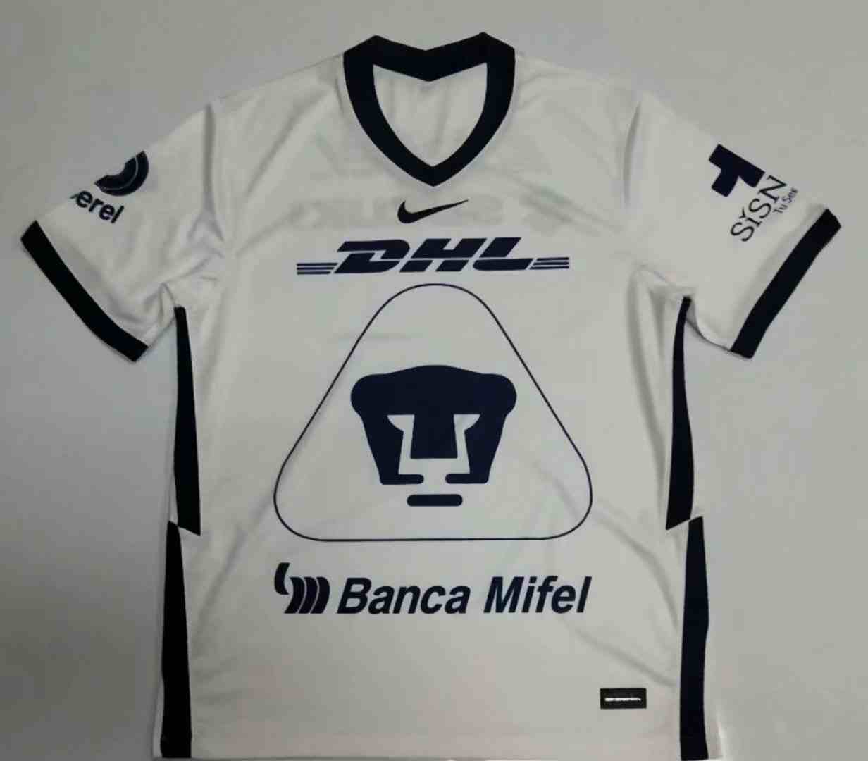Men's 2021-22 Cougar Away  Thai Edition Custom Replica  White Jersey