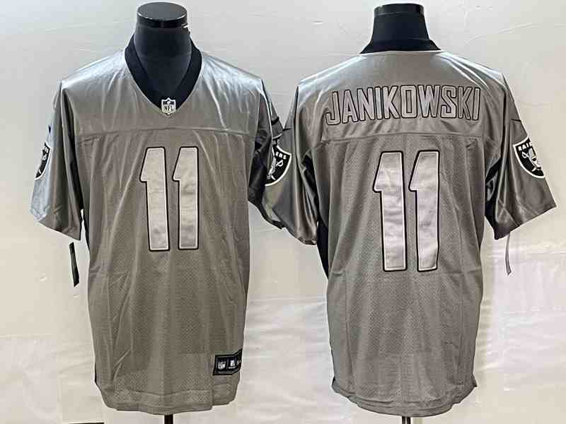 Men's Las Vegas Raiders #11 Henry Ruggs III Gray Classic  Jersey