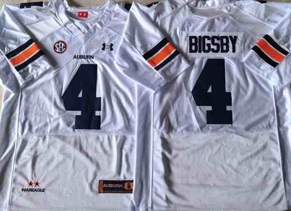 Auburn Tigers White #4 BIGSBY