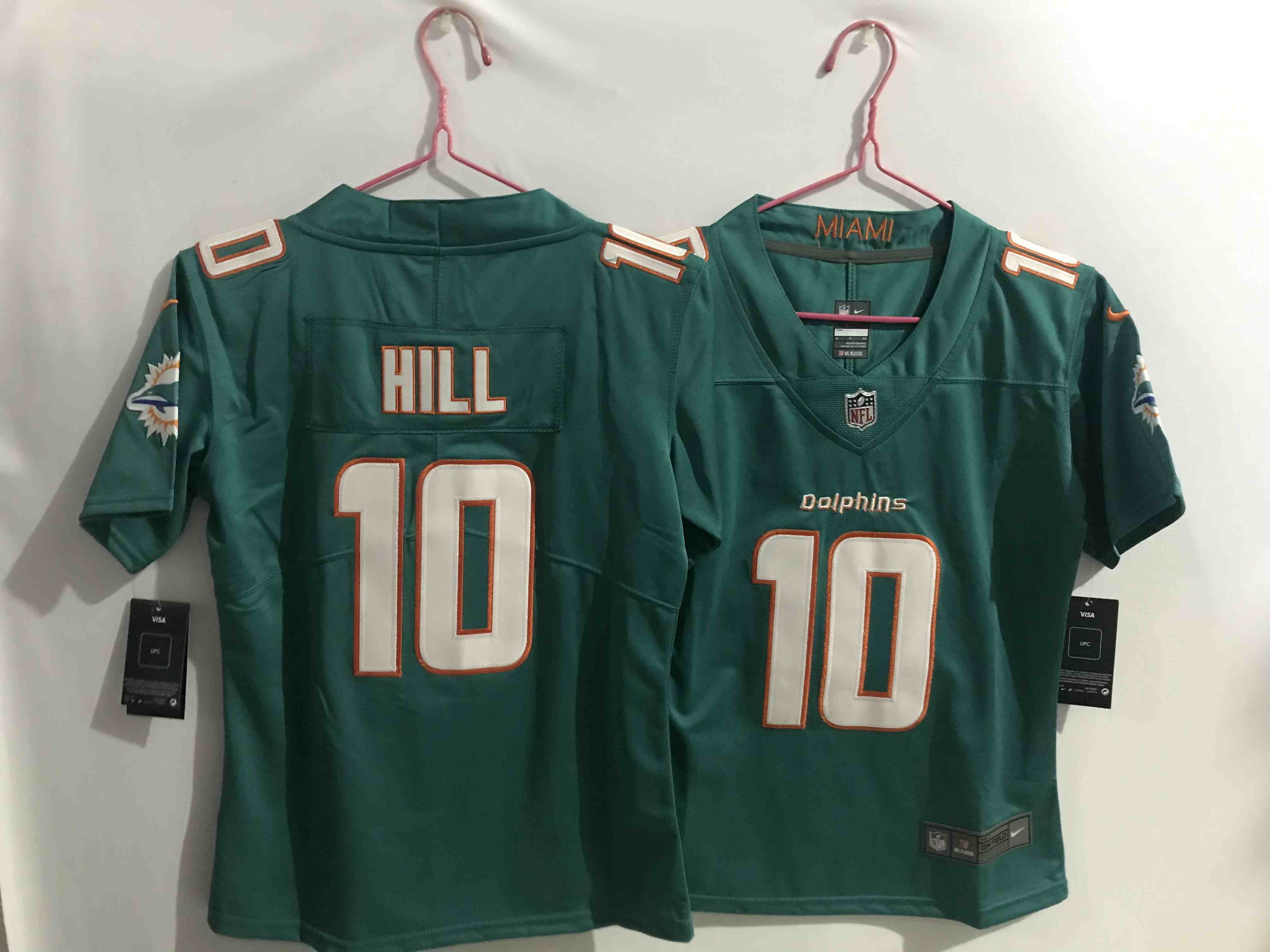Women's Miami Dolphins #10 Tyreek Hill Aqua Vapor Untouchable Limited Stitched Jersey