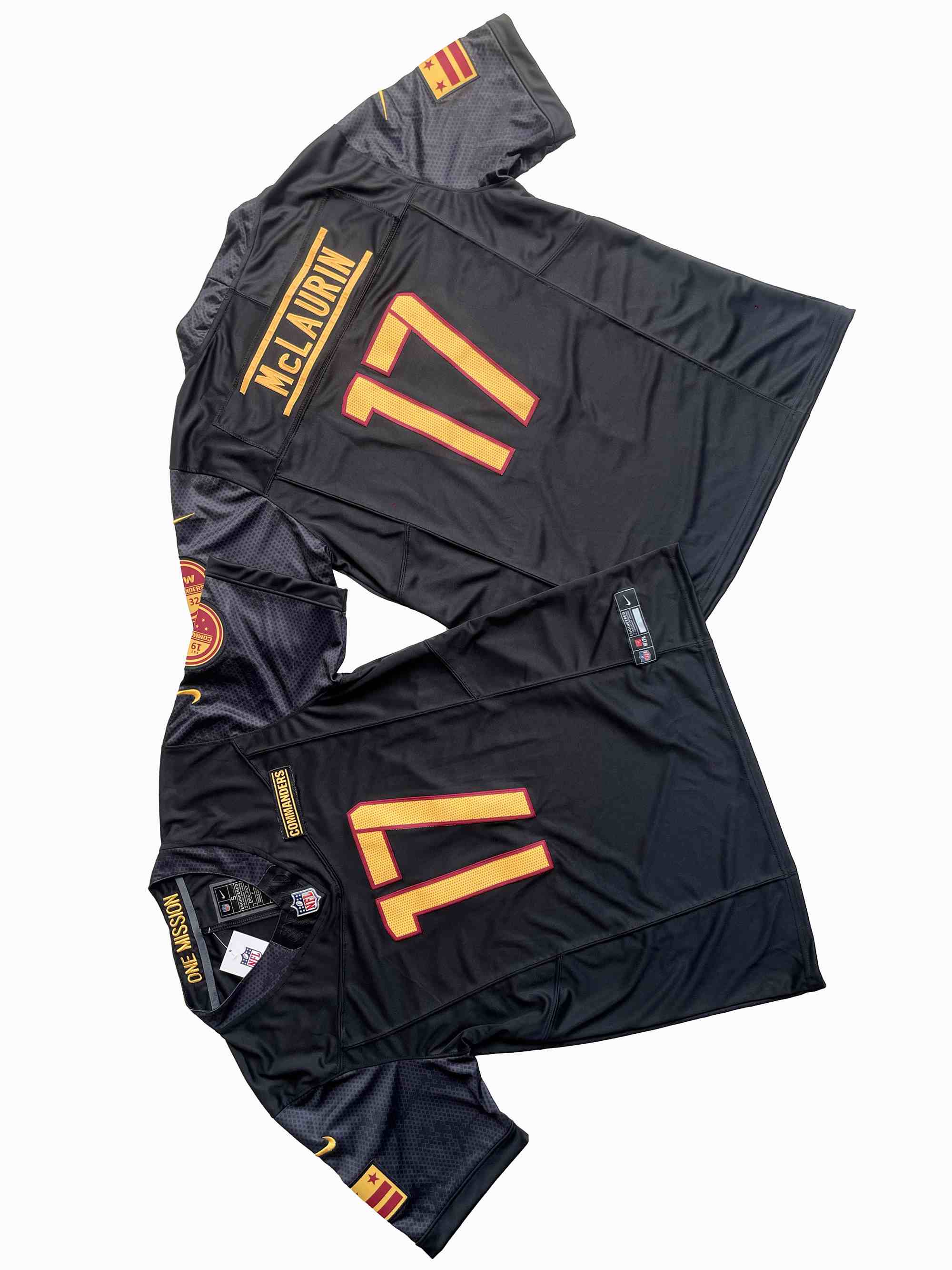 Men's Washington Commanders #17 Terry McLaurin Nike Black Vapor F.U.S.E. Limited Jerse