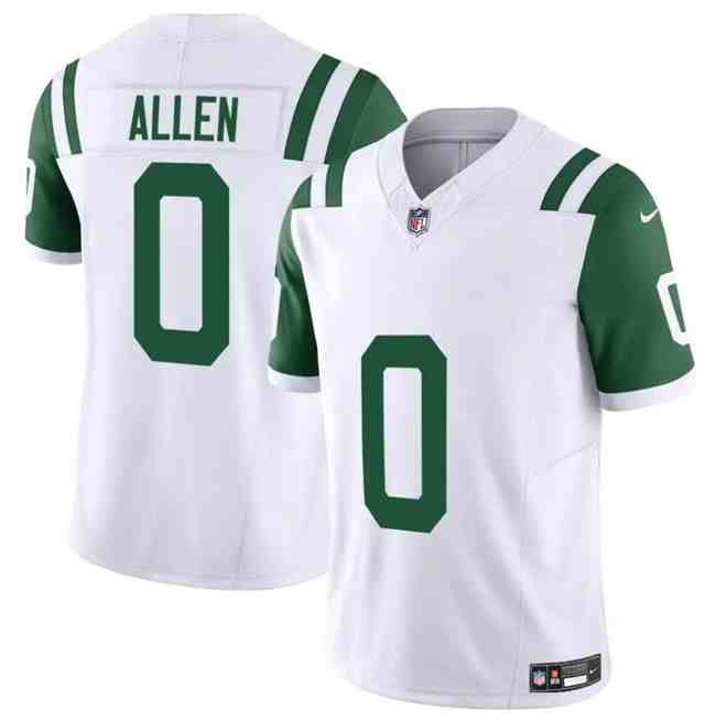 Men's New York Jets Active Player Custom  White Classic Alternate Vapor F.U.S.E. Limited Stitched Football Jersey