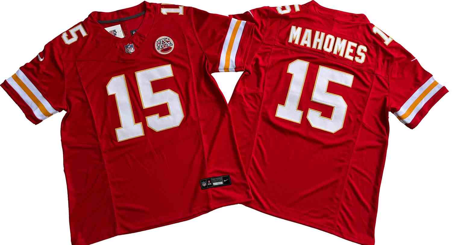 Men's  Kansas City Chiefs #15 Patrick Mahomes Red  F.U.S.E. Vapor Untouchable Limited Stitched Jersey