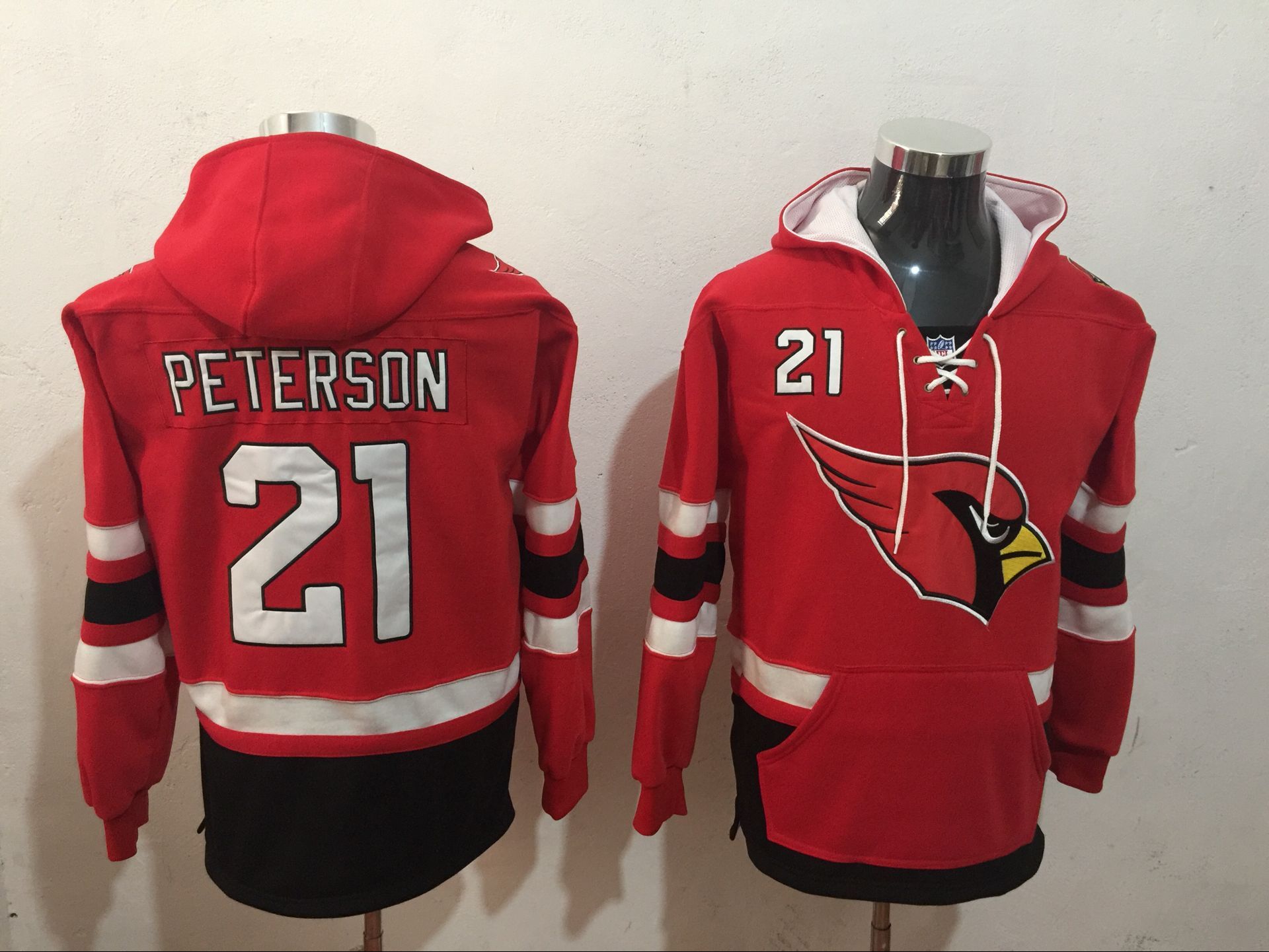 Men's Arizona Cardinals #21 Patrick Peterson Red All Stitched