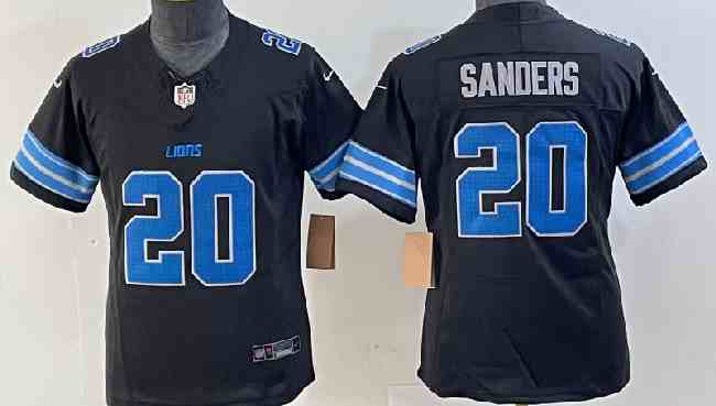 Women's Detroit Lions #20 Barry Sanders Black F.U.S.E. 2nd Alternate Vapor Limited Stitched Jersey